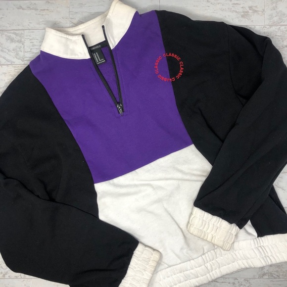 Forever 21 Sweaters - Forever 21 Vintage Style Quarter Zip Pullover